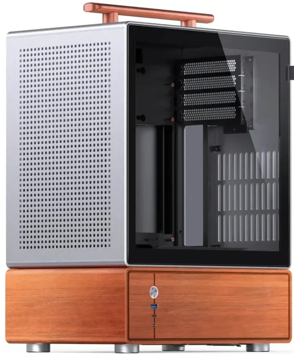 Jonsbo T7 Mini Tower Κουτί Υπολογιστή Ασημί