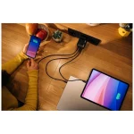 Verbatim Φορτιστής Χωρίς Καλώδιο GaN με Θύρα USB-A και 2 Θύρες USB-C 100W Power Delivery / Quick Charge 3.0 Μαύρος (Mini) - Image 9