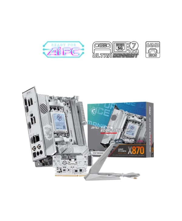 MSI MPG X870I EDGE TI EVO WIFI Motherboard Mini ITX με AMD AM5 Socket 7E50-001R 7E50-001R