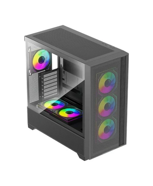 Xilence Xilent Flux X916.ARGB Gaming Midi Tower Κουτί Υπολογιστή με Πλαϊνό Παράθυρο Μαύρο