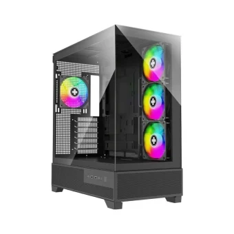Xilence Xilent Flare X909.ARGB Gaming Midi Tower Κουτί Υπολογιστή με Πλαϊνό Παράθυρο Μαύρο