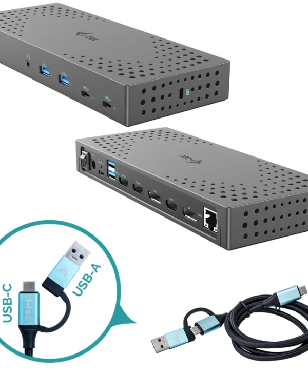 i-tec Usb USB-C / USB-A Docking Station με 4K PD Ethernet Γκρι