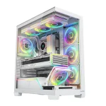 Modecom Volcano Stellar Plus ARGB Midi Tower Κουτί Υπολογιστή με Πλαϊνό Παράθυρο Λευκό - Image 3