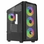 Savio Noctis Glass RGB X1 Gaming Midi Tower Κουτί Υπολογιστή με Πλαϊνό Παράθυρο Μαύρο Noctis Glass RGB - Image 2