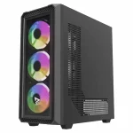 Savio Noctis Glass RGB X1 Gaming Midi Tower Κουτί Υπολογιστή με Πλαϊνό Παράθυρο Μαύρο Noctis Glass RGB - Image 3