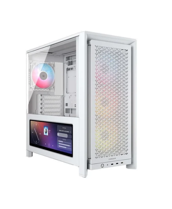 Adata Frame 4000D Gaming Midi Tower Κουτί Υπολογιστή με Πλαϊνό Παράθυρο Λευκό