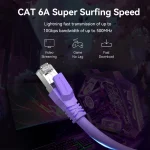 Vention S/FTP Cat.6a Καλώδιο Δικτύου Ethernet 0.2m Μωβ 1τμχ - Image 3
