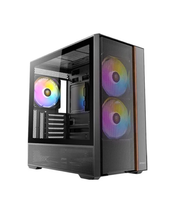 Antec FLUX REAR Midi Tower Κουτί Υπολογιστή με Πλαϊνό Παράθυρο Μαύρο