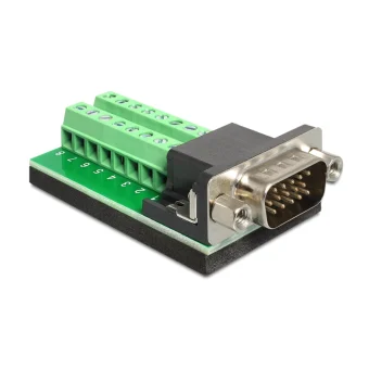 DeLock Terminal Block Βύσμα VGA male (65424) 65424