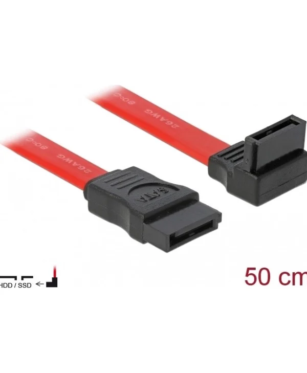 DeLock 7-Pin SATA II - 7-Pin SATA II Cable 50cm Κόκκινο (84220) 84220