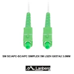 Lanberg Καλώδιο Οπτικής Ίνας SC/APC-SC/APC 5m Λευκό 1τμχ - Image 2