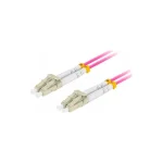 Lanberg Καλώδιο Οπτικής Ίνας LC/UPC-LC/UPC 0.5m Μωβ 1τμχ