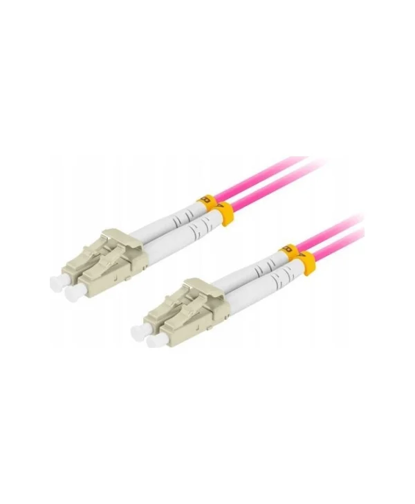Lanberg Καλώδιο Οπτικής Ίνας LC/UPC-LC/UPC 0.5m Μωβ 1τμχ