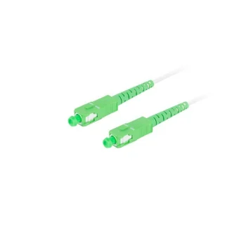 Lanberg Καλώδιο Οπτικής Ίνας SC/APC-SC/APC 2.5m Λευκό 1τμχ