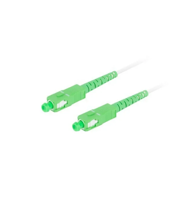 Lanberg Καλώδιο Οπτικής Ίνας SC/APC-SC/APC 2.5m Λευκό 1τμχ