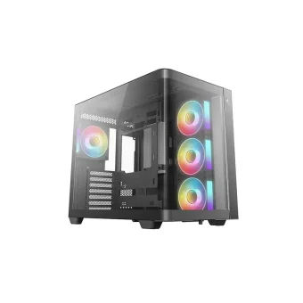 Deepcool CG530U 4F Midi Tower Κουτί Υπολογιστή με Πλαϊνό Παράθυρο και ARGB Φωτισμό Μαύρο