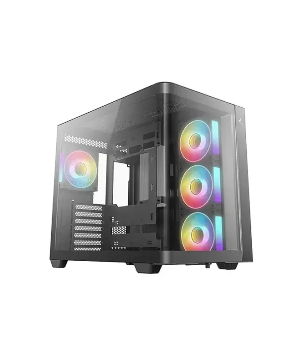 Deepcool CG530U 4F Midi Tower Κουτί Υπολογιστή με Πλαϊνό Παράθυρο και ARGB Φωτισμό Μαύρο