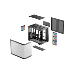Deepcool CG530U 4F Midi Tower Κουτί Υπολογιστή με Πλαϊνό Παράθυρο και ARGB Φωτισμό Μαύρο - Image 5