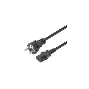 Manhattan IEC C13 - IEC C13 Cable 1m Μαύρο 353908 353908