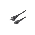 Manhattan IEC C13 - IEC C13 Cable 5m Μαύρο 308700 308700