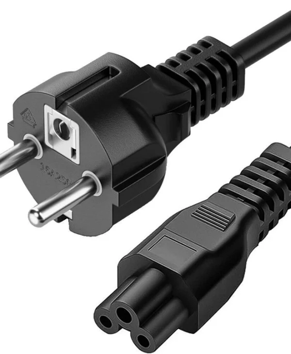 Manhattan IEC C5 - Schuko Cable 1m Μαύρο 216309