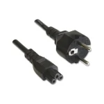 Manhattan IEC C5 - Schuko Cable 1m Μαύρο 216309 - Image 3
