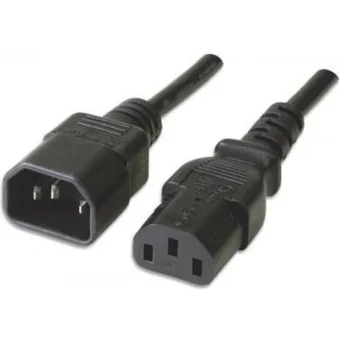 Manhattan IEC C14 - IEC C13 Cable 1m Μαύρο 352673 352673