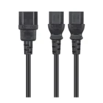 Manhattan IEC C14 / IEC C13 - IEC C14 / IEC C13 Cable 1.8m Μαύρο 157469 157469 - Image 2