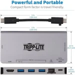 Eaton USB-C Docking Station με HDMI 4K PD Ethernet Γκρι (U442-DOCK5D-GY) U442-DOCK5D-GY - Image 10