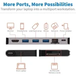 Eaton USB-C Docking Station με HDMI 4K PD Ethernet Γκρι (U442-DOCK5D-GY) U442-DOCK5D-GY - Image 11
