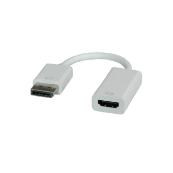Roline 12.03.3134 Μετατροπέας DisplayPort male σε HDMI female Λευκό 1τμχ 12.03.3134