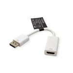 Roline 12.03.3134 Μετατροπέας DisplayPort male σε HDMI female Λευκό 1τμχ 12.03.3134 - Image 2
