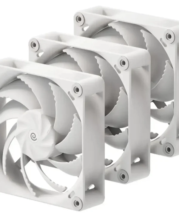 HAVN H12 Case Fan 120mm με Λευκό Φωτισμό και Σύνδεση 4-Pin PWM 3τμχ Λευκό