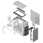 HAVN BF 360 Flow Midi Tower Κουτί Υπολογιστή με Πλαϊνό Παράθυρο Λευκό - Image 10