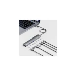 Manhattan Hub 10 Θυρών με σύνδεση USB-A & Θύρα Φόρτισης Γκρι - Image 2