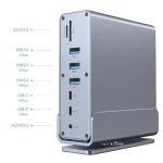 Cablexpert USB-C Docking Station με HDMI/DisplayPort 4K PD Ethernet και σύνδεση 3 Οθονών Γκρι (A-CF-COMBO15-01) A-CF-COMBO15-01 - Image 5