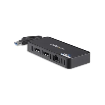 StarTech USB-A Docking Station με DisplayPort 4K Ethernet και σύνδεση 2 Οθονών Μαύρο (USBA2DPGB) USBA2DPGB