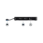StarTech USB-A Docking Station με DisplayPort 4K Ethernet και σύνδεση 2 Οθονών Μαύρο (USBA2DPGB) USBA2DPGB - Image 3