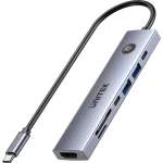 Unitek USB-C Docking Station με HDMI 4K PD Ασημί (H1124AGY01) H1124AGY01