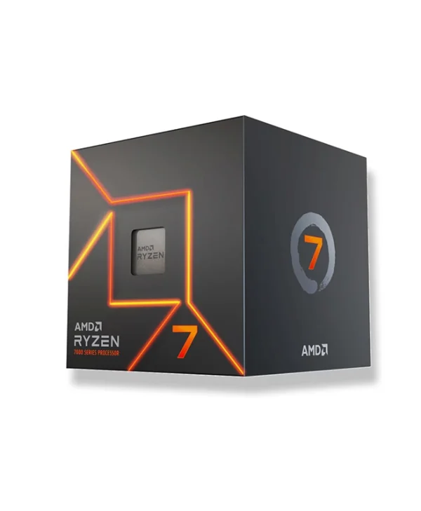 AMD Ryzen 7 7700 (SBX) 3.8GHz Επεξεργαστής 8 Πυρήνων για Socket AM5 σε Κουτί με Ψύκτρα