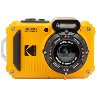 Kodak WPZ2 Compact Φωτογραφική Μηχανή 16MP Full HD (1080p) Οπτικού Ζουμ 4x Κίτρινη WPZ2