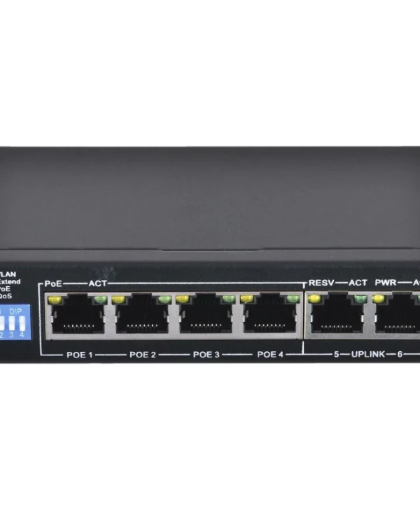 Extralink Ex.14305 Unmanaged L2 PoE+ Switch με 4 Θύρες Gigabit (1Gbps) Ethernet