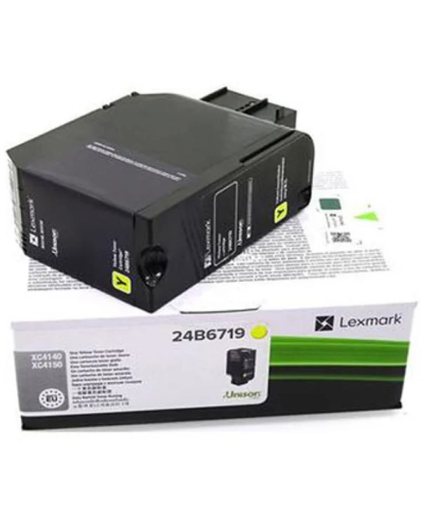 Lexmark 24B6719 Γνήσιο Toner Laser Εκτυπωτή Κίτρινο 13000 Σελίδων 24B6719 24B6719