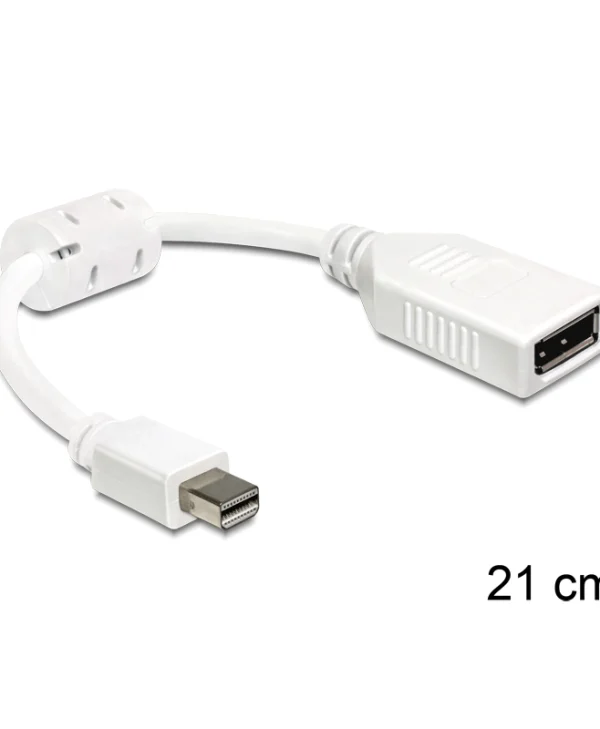 DeLock Μετατροπέας DisplayPort male σε DisplayPort female Λευκό 1τμχ 65427 65427
