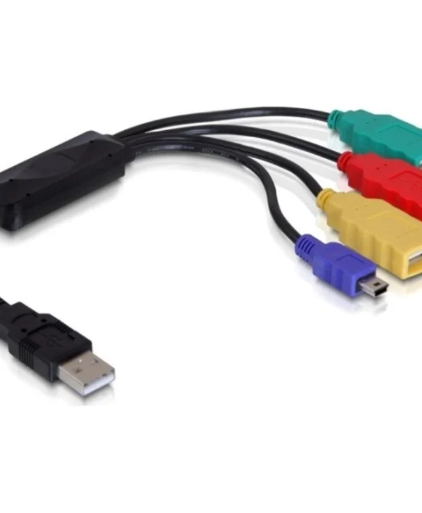 DeLock Μετατροπέας USB-A male σε USB-A / mini USB female (61724) 61724