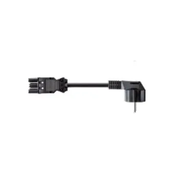Bachmann Schuko - IEC C5 Cable 2m Μαύρο 375.075 375.075