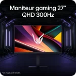 LG UltraGear IPS HDR Gaming Monitor 27" QHD 2560x1440 300Hz με Χρόνο Απόκρισης 1ms GTG - Image 3