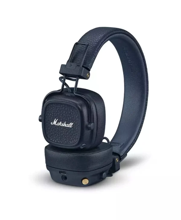 Marshall Major V Ασύρματα / Ενσύρματα On Ear Ακουστικά με 100 ώρες Λειτουργίας και Quick Charge Midnight Blue