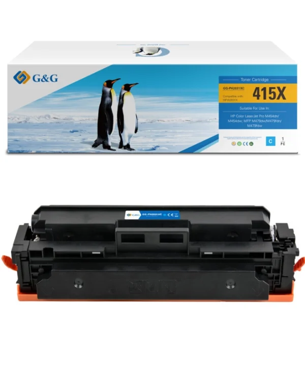 Premium Toner G&g 6k Hp 415x Cyan W2031x Hp415x