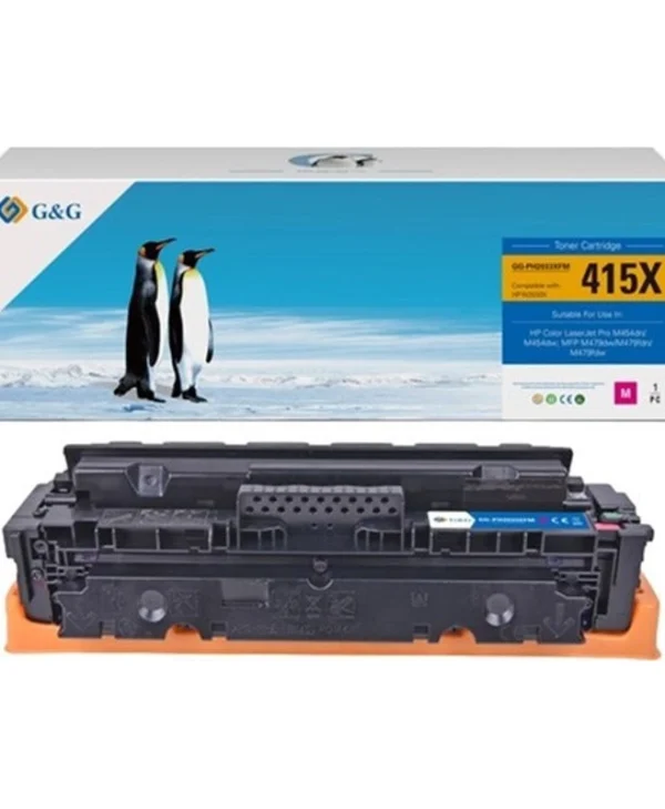 G&g Compatible Toner Cartridge Hp W2033x Nt-ph2033xfm Hp 415x Magenta 6000s High Capacity